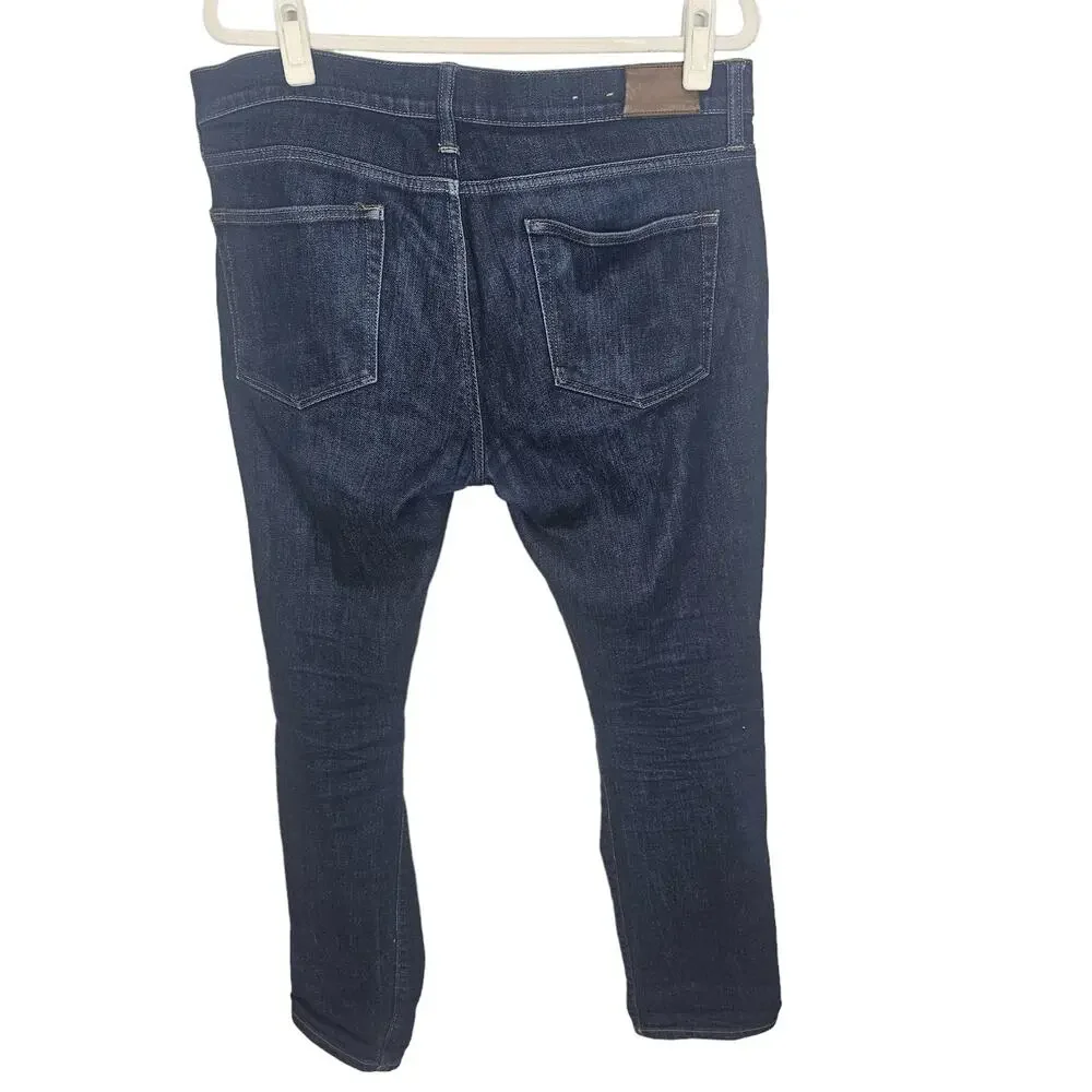 J. Crew Mens 484 Slim Leg Kurabo Japanese Fabric Jeans Size 34x32 Classic Preppy